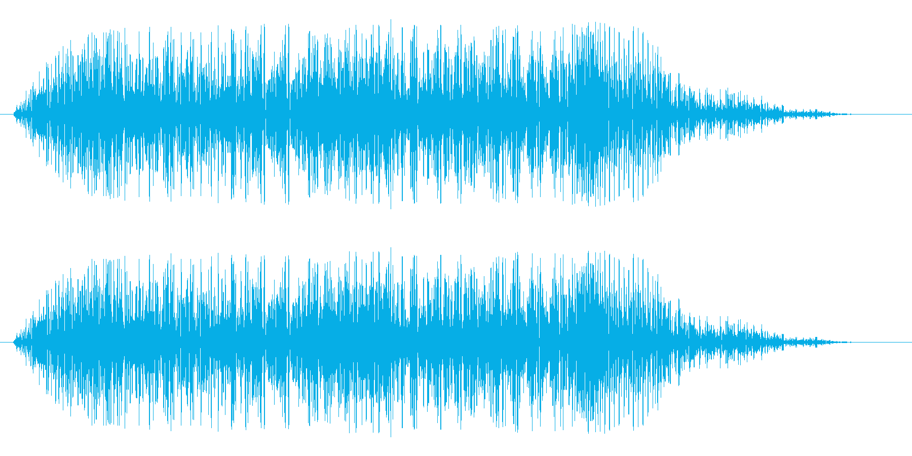 ガオーッ(ライオンの声)の再生済みの波形