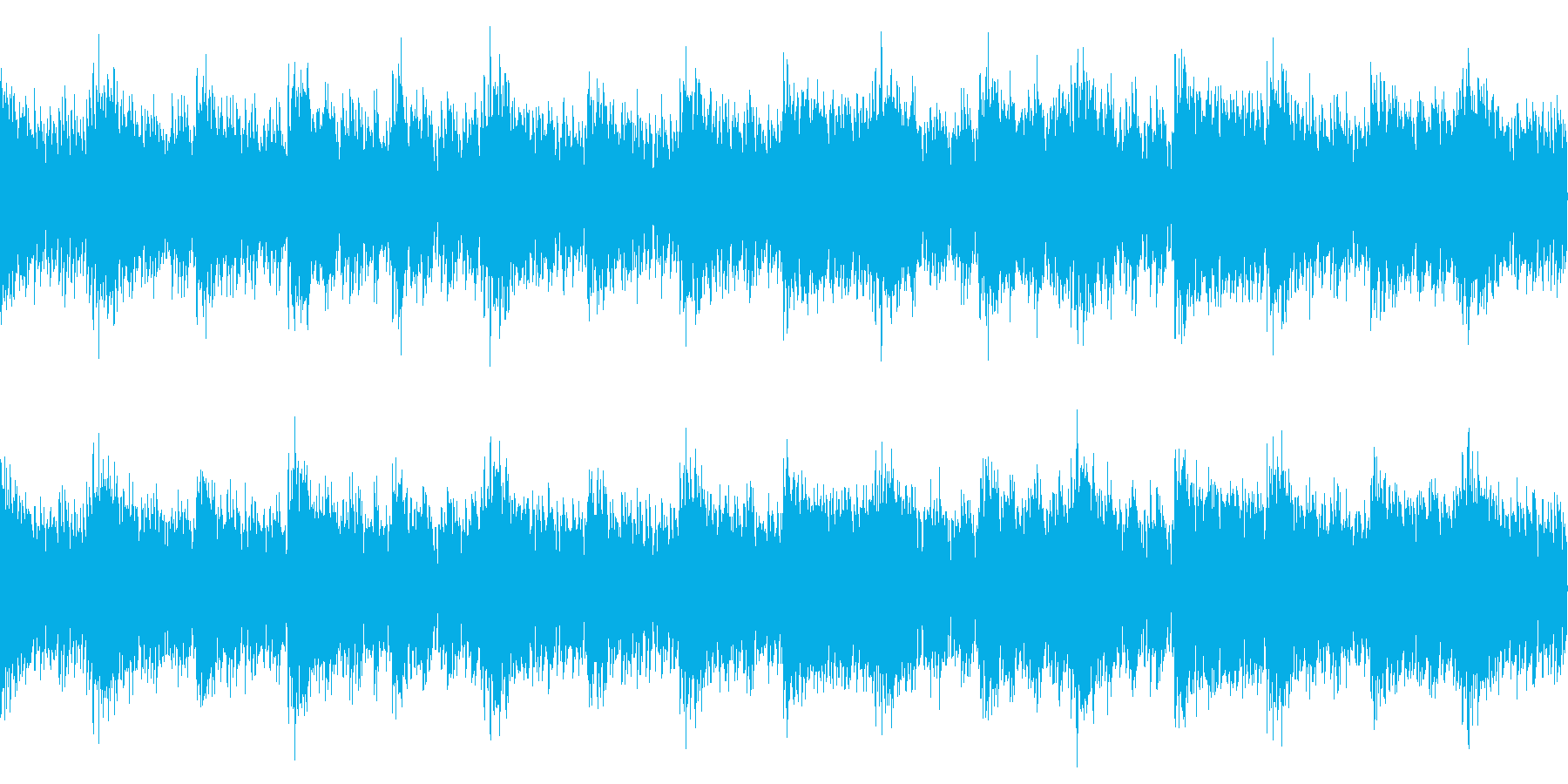 戦闘ゲームなどのタイトル画面に合う曲の再生済みの波形