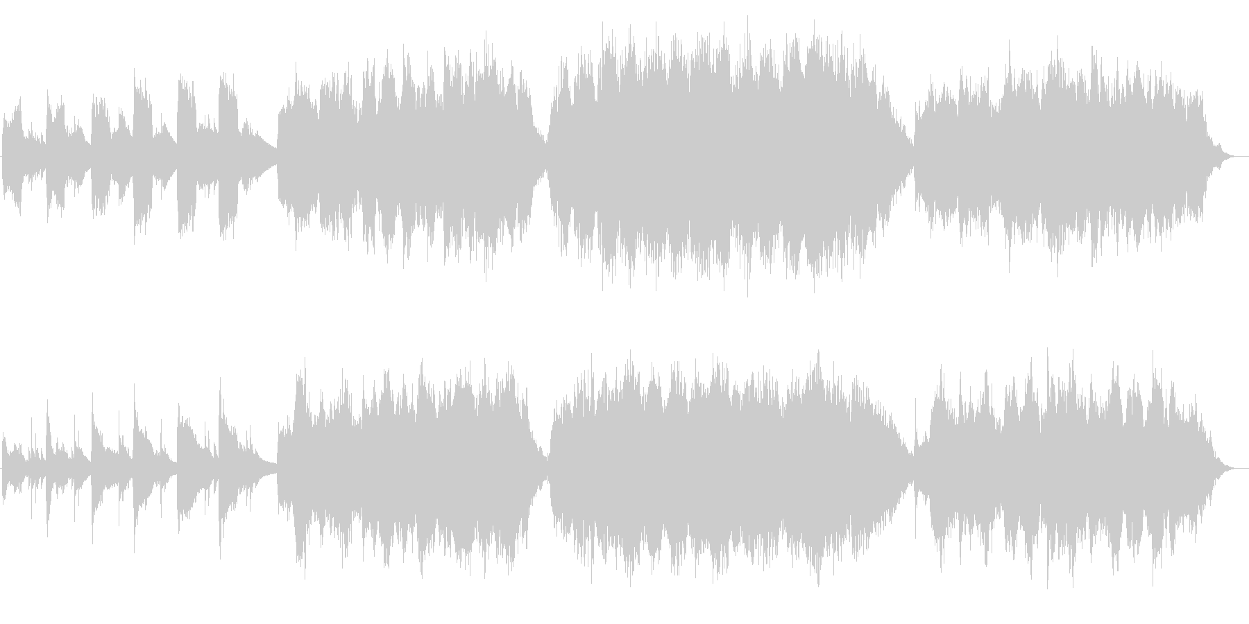夢の中のようなピアノヒーリング曲の未再生の波形