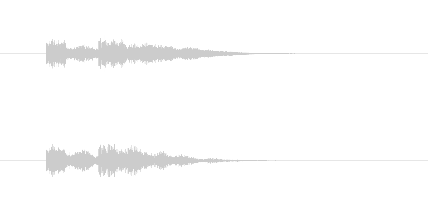 チャイム音の未再生の波形