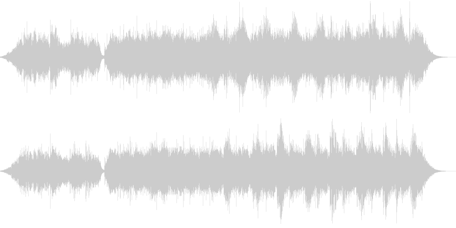 ファンタジー的なドリーム感のある曲です。の未再生の波形