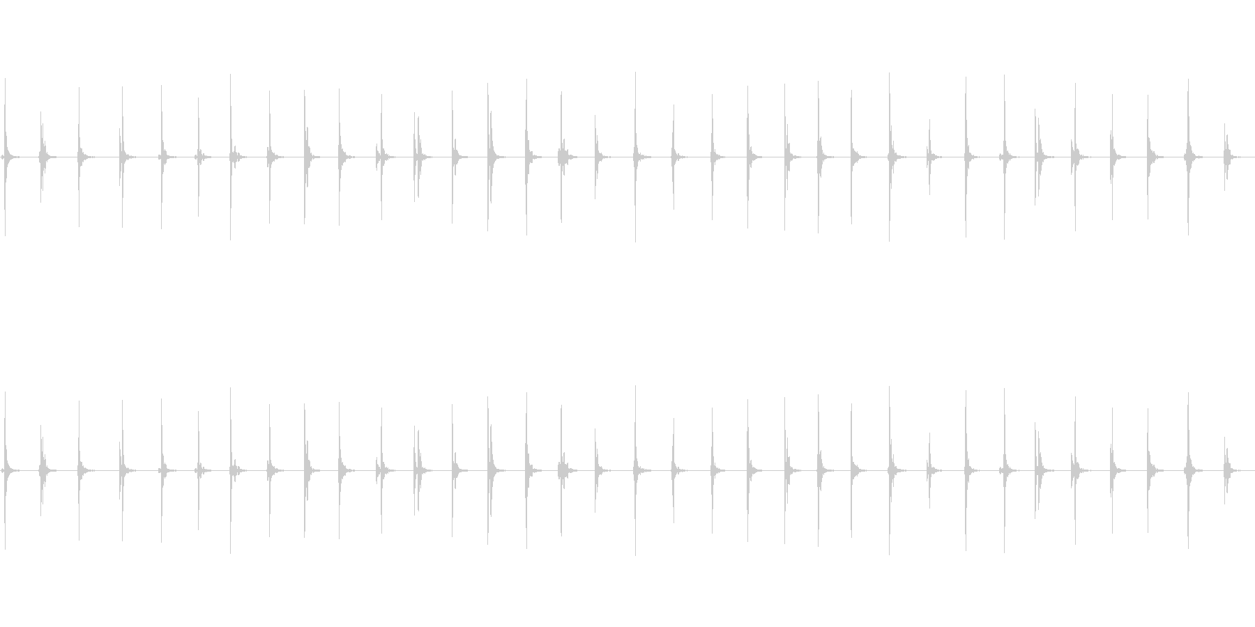 【足音02-2L】の未再生の波形