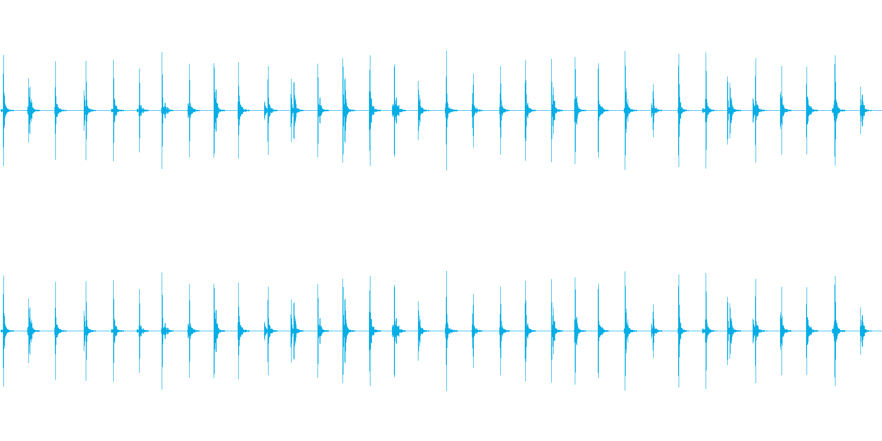 【足音02-2L】の再生済みの波形