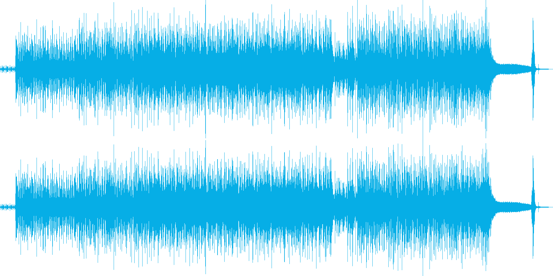 明るいFunkな曲です。の再生済みの波形