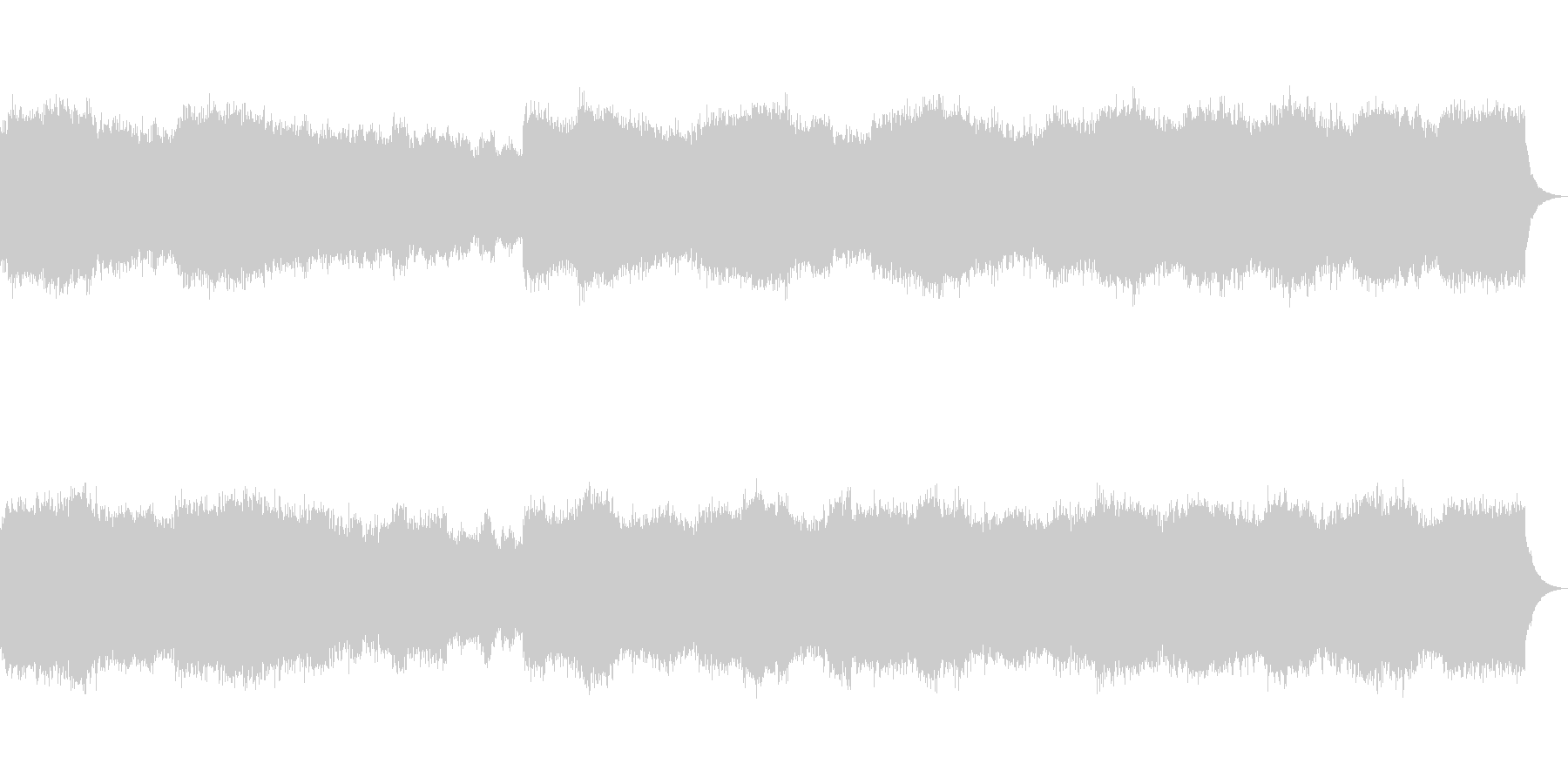 オルガン教会音楽の未再生の波形