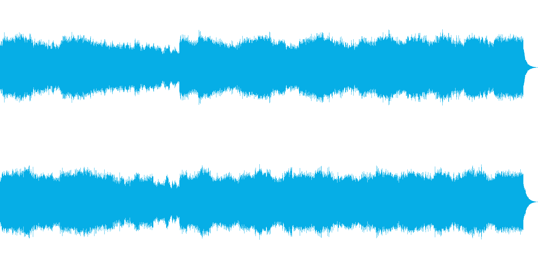 オルガン教会音楽の再生済みの波形