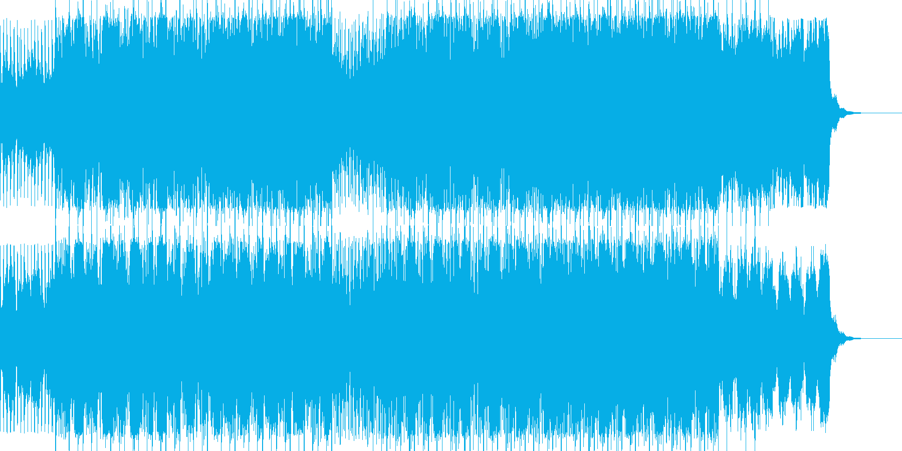 疾走感あるスリリングでシネマティックな曲の再生済みの波形