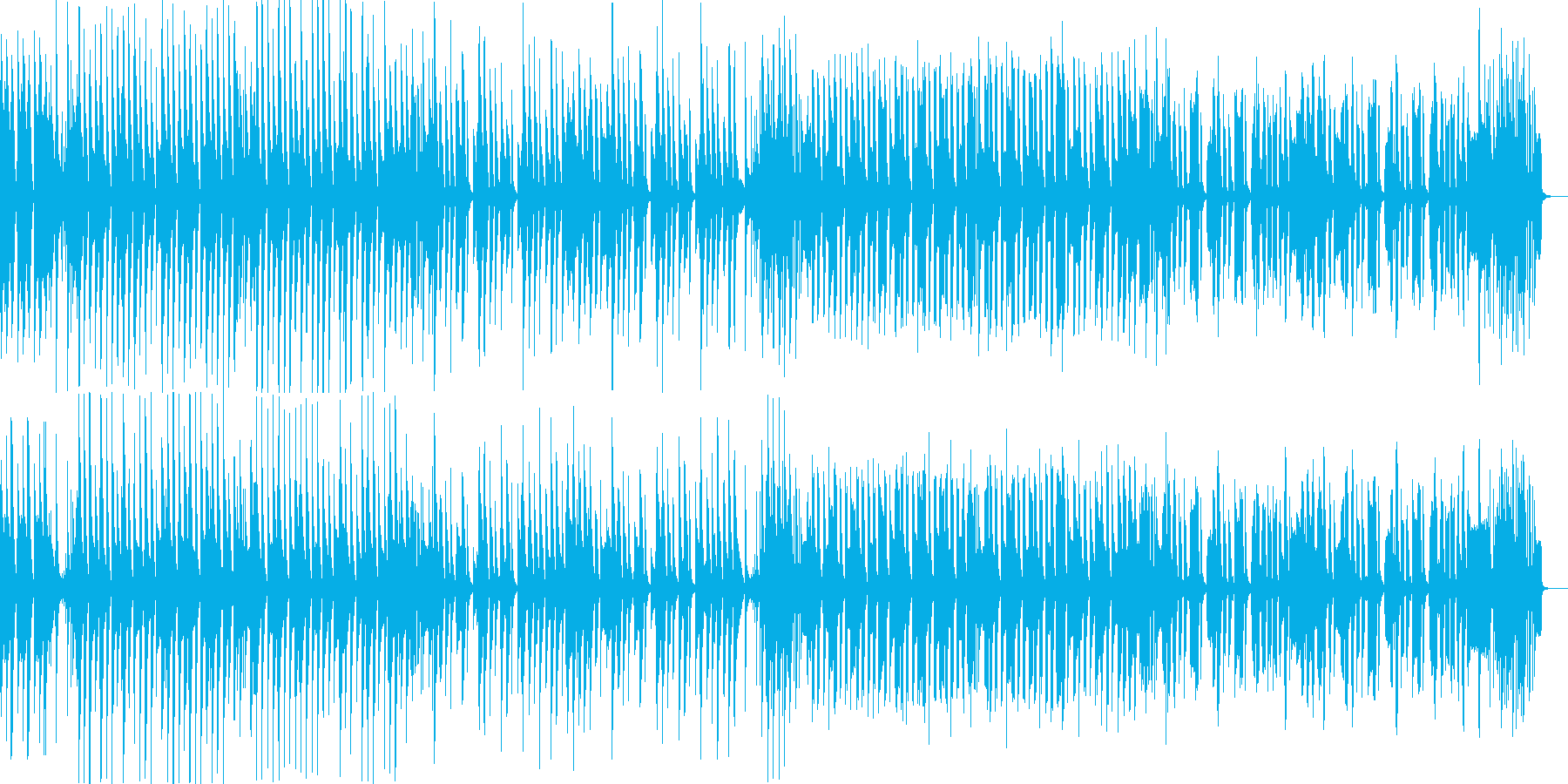 日常系/ほのぼの系 シンプルなピアノ曲の再生済みの波形