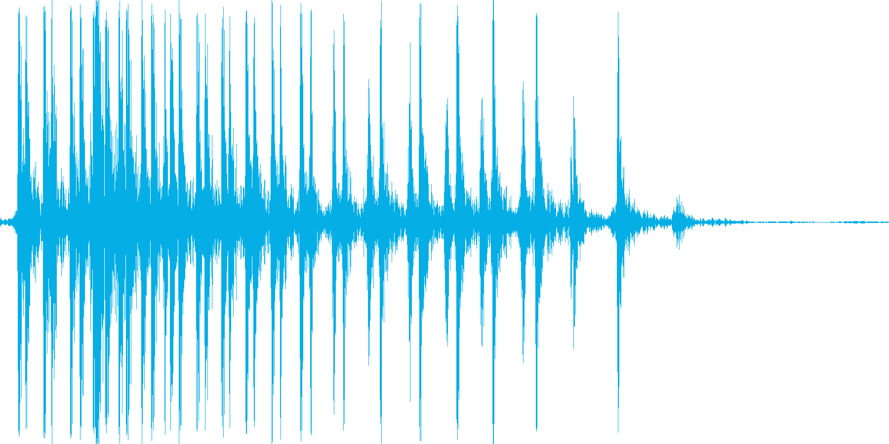ギー。ゼンマイを巻く音の再生済みの波形