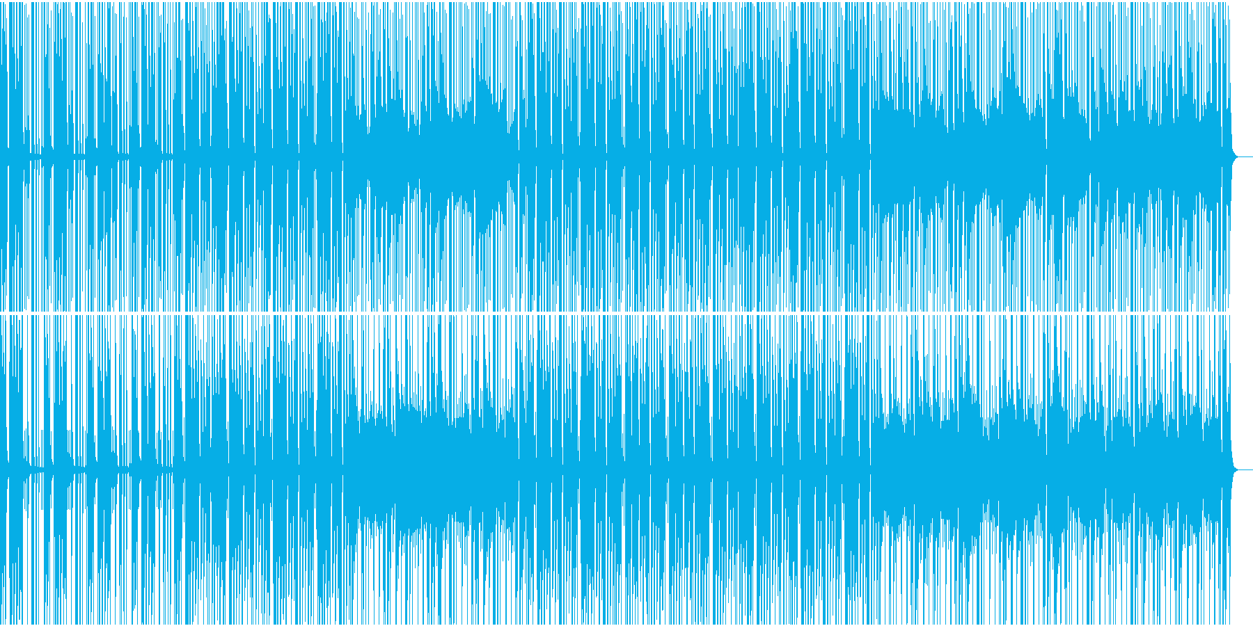 穏やかな青空を感じる電子音楽の再生済みの波形