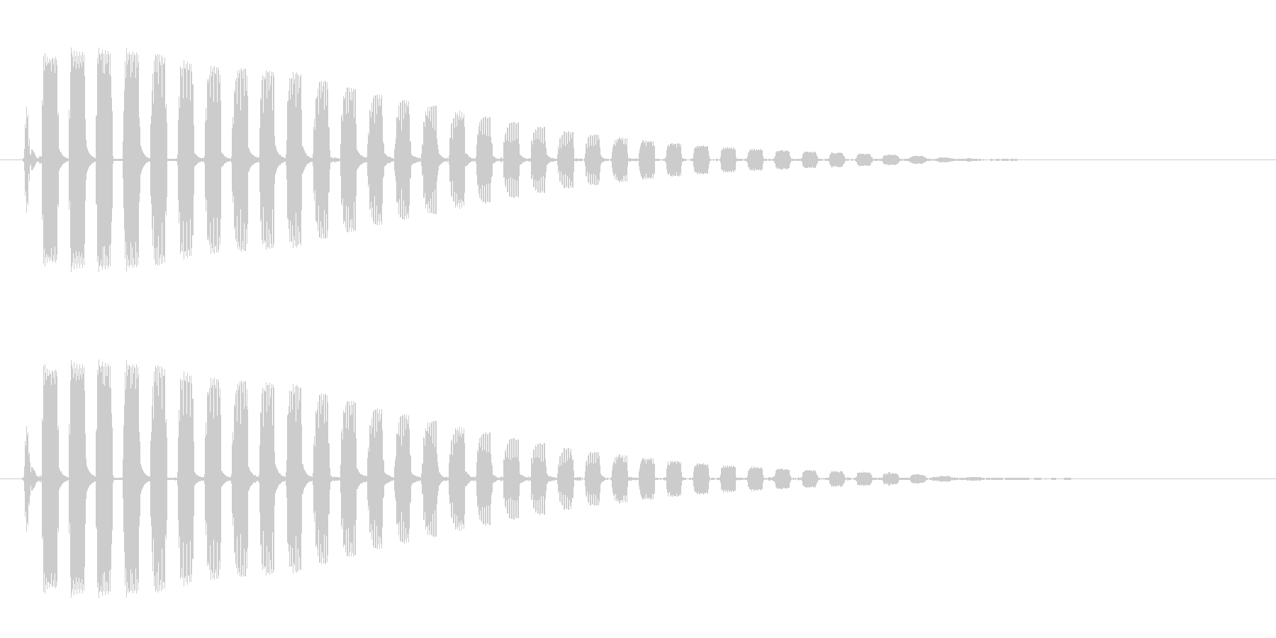 ビヨーン(蛙の飛び跳ねる音)の未再生の波形