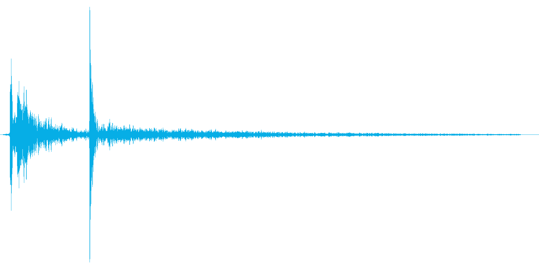 水滴、水の落ちる音です 04の再生済みの波形