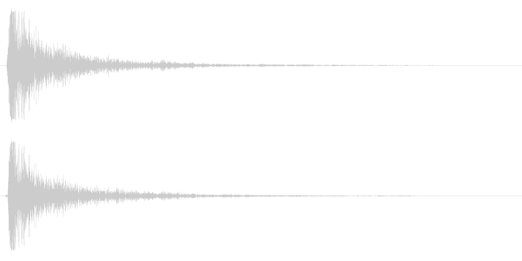 バシッ(強烈なビンタをする音)の未再生の波形