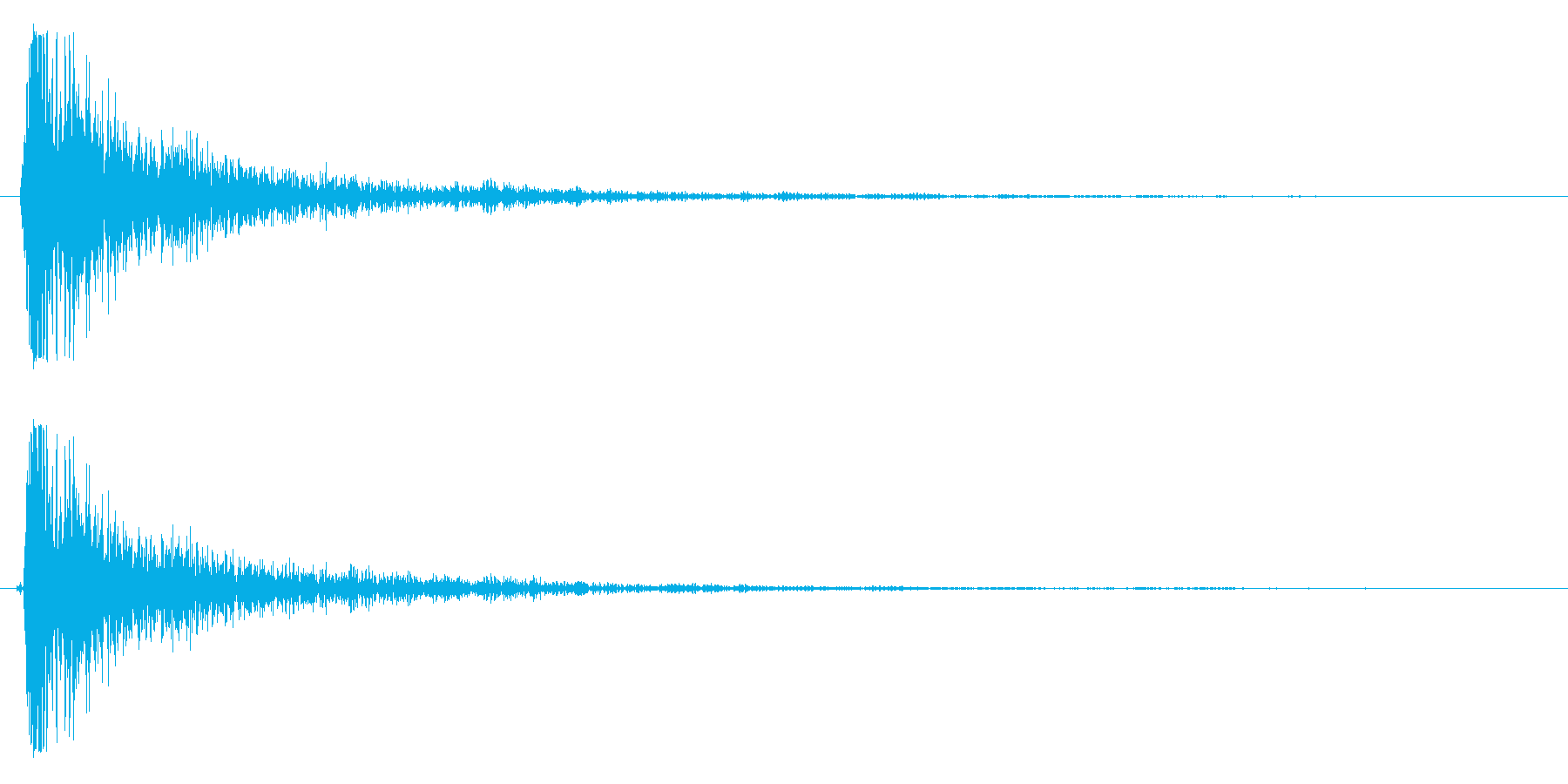 バシッ(強烈なビンタをする音)の再生済みの波形