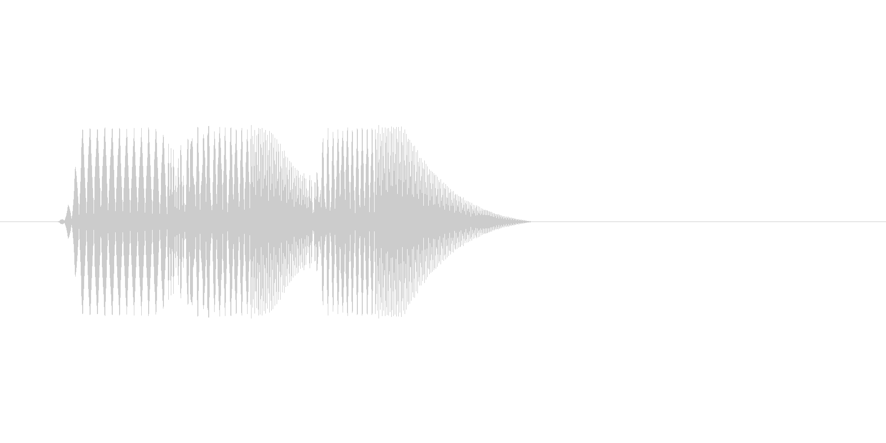 ファミコン風効果音決定音系です 10の未再生の波形
