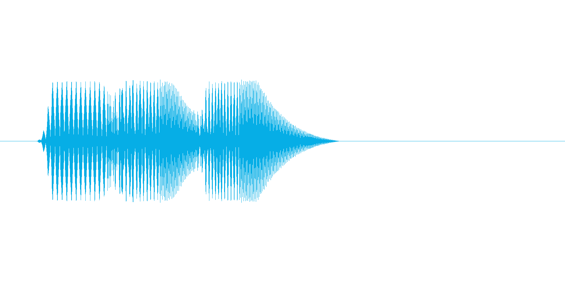 ファミコン風効果音決定音系です 10の再生済みの波形