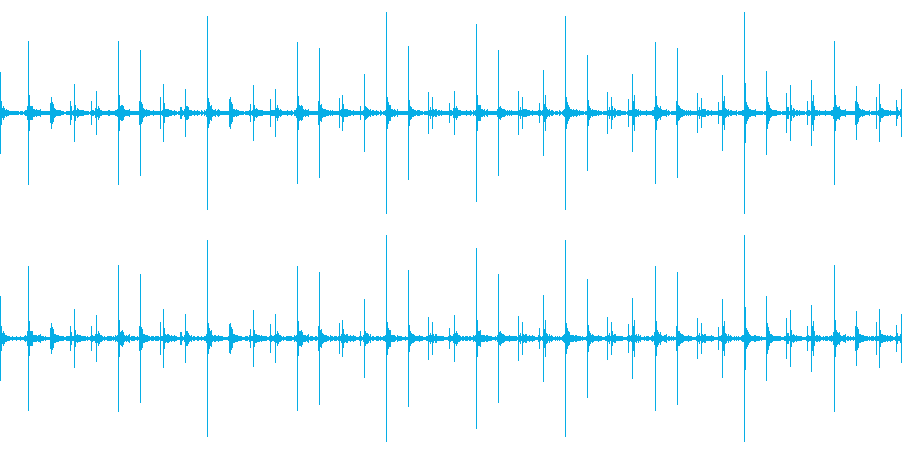 かつかつ(足音)の再生済みの波形