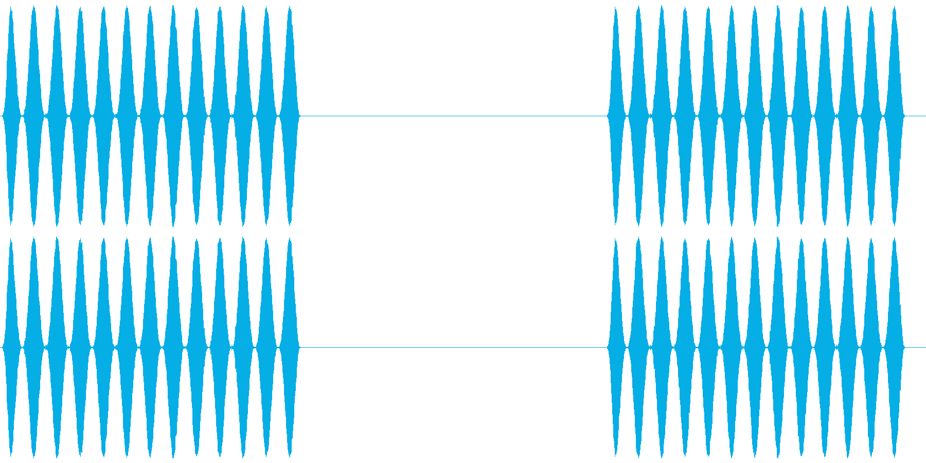 電話 呼び出し音 プルルルル×2 客観風の再生済みの波形