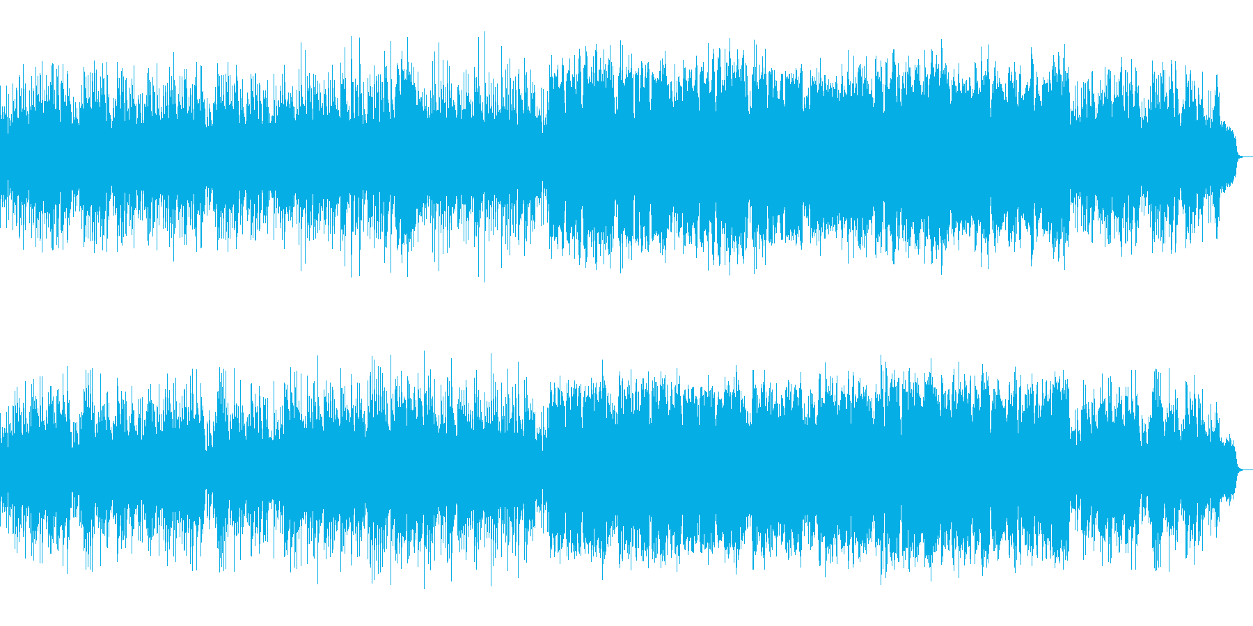 ピアノ中心のキラキラ輝く様な爽やかな楽曲の再生済みの波形