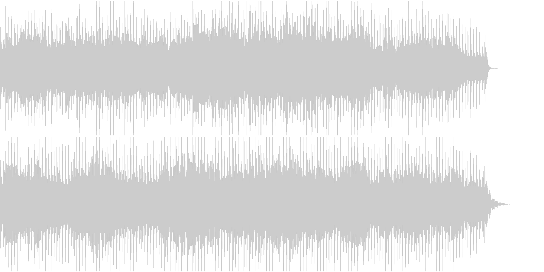 イルミネーションBGM③ビート感の未再生の波形
