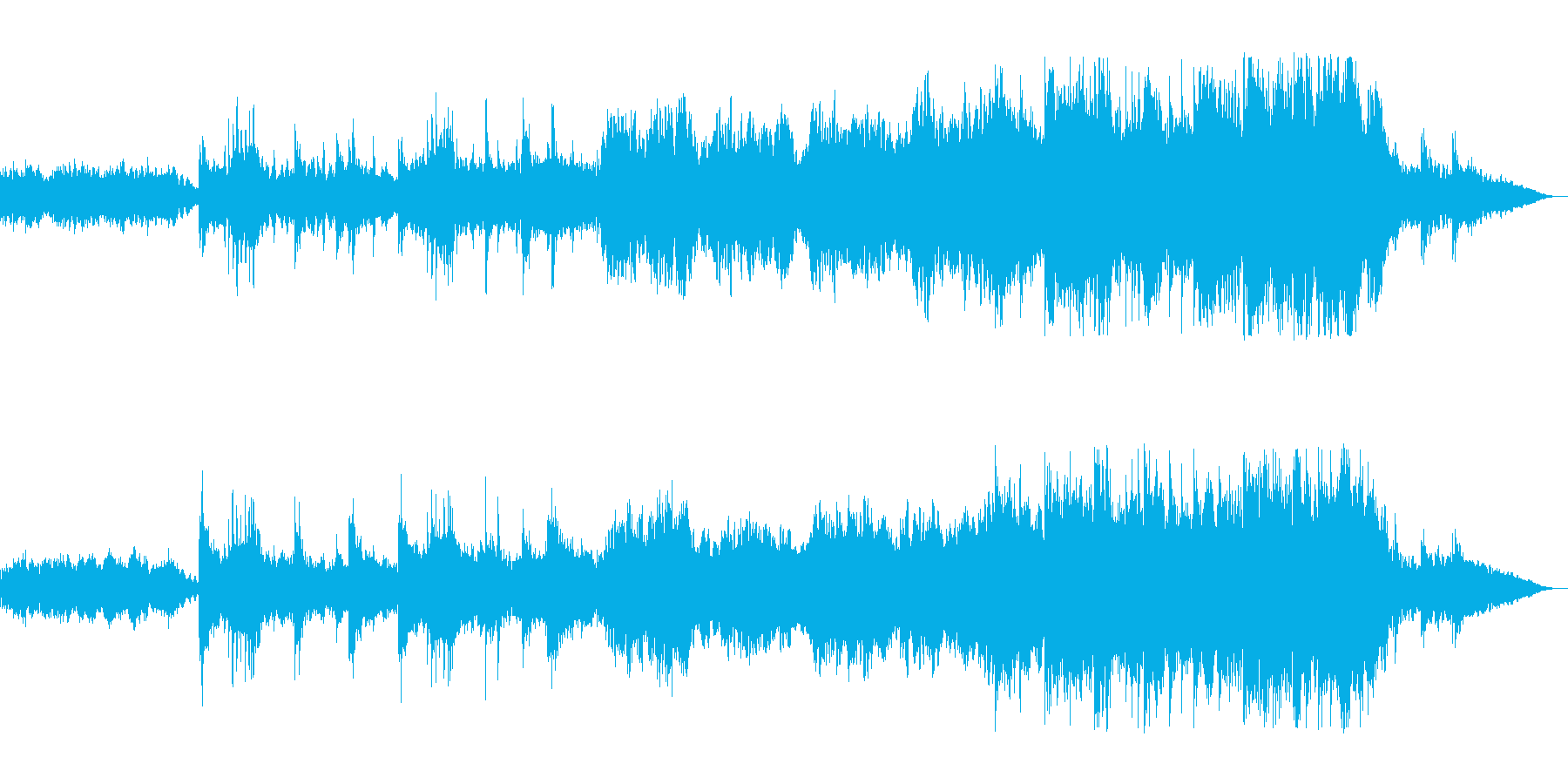 ハープとピアノと笛の高音の魅力がいい曲の再生済みの波形