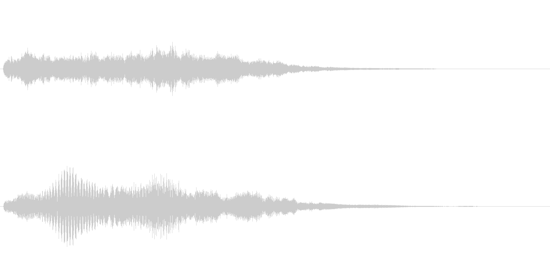 アイテム獲得やクイズで正解時の音の未再生の波形