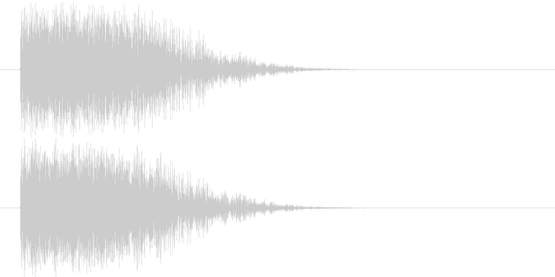 爆発音_砲撃音の未再生の波形