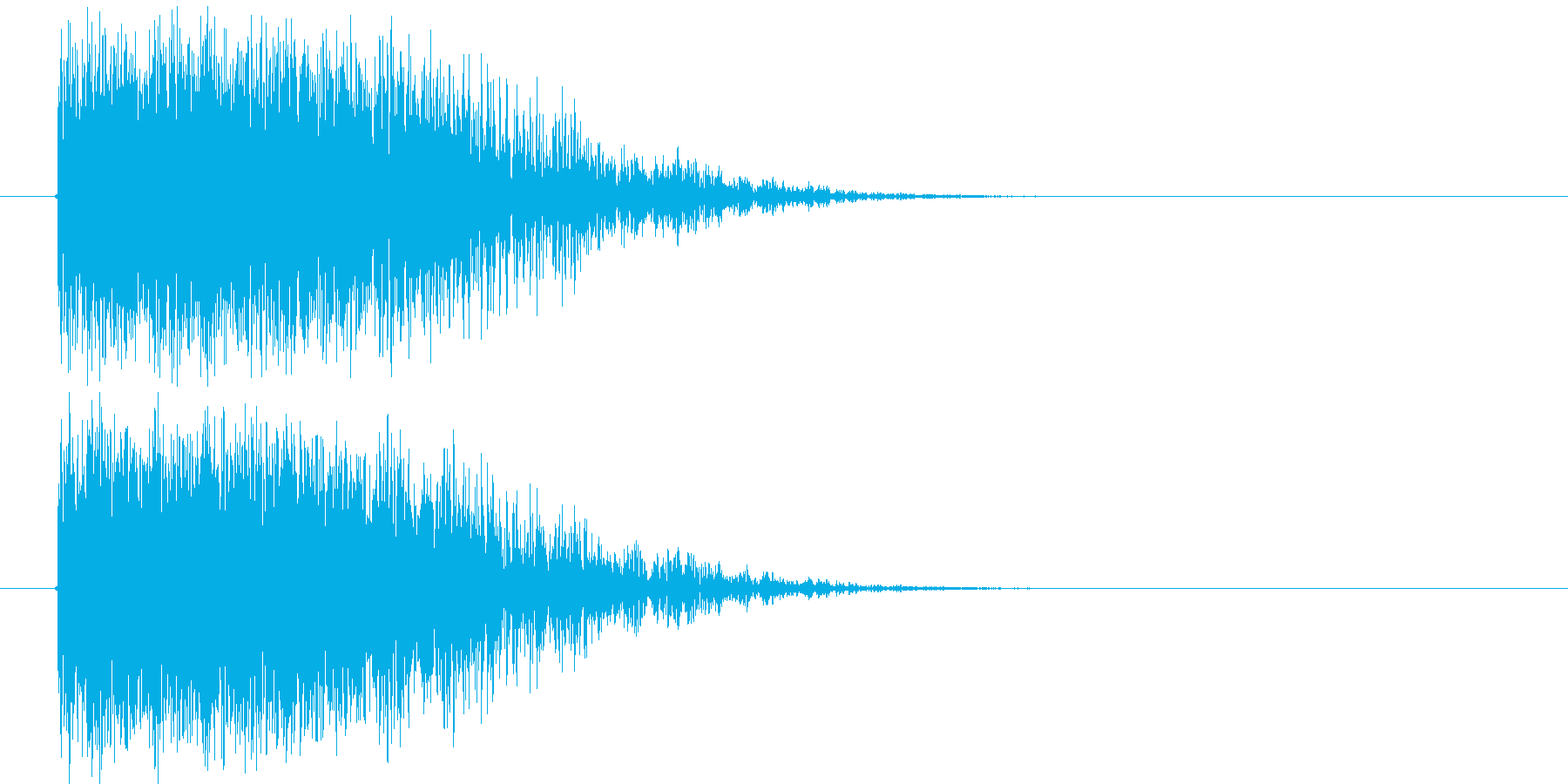 爆発音_砲撃音の再生済みの波形