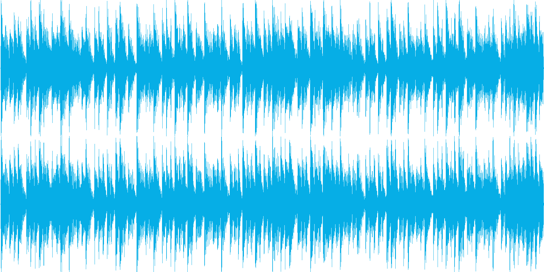 リズミックなイメージをした楽曲です。の再生済みの波形