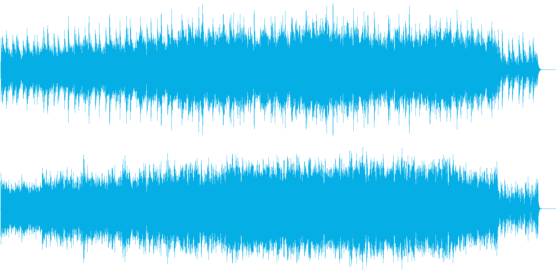 時をイメージした壮大な曲の再生済みの波形