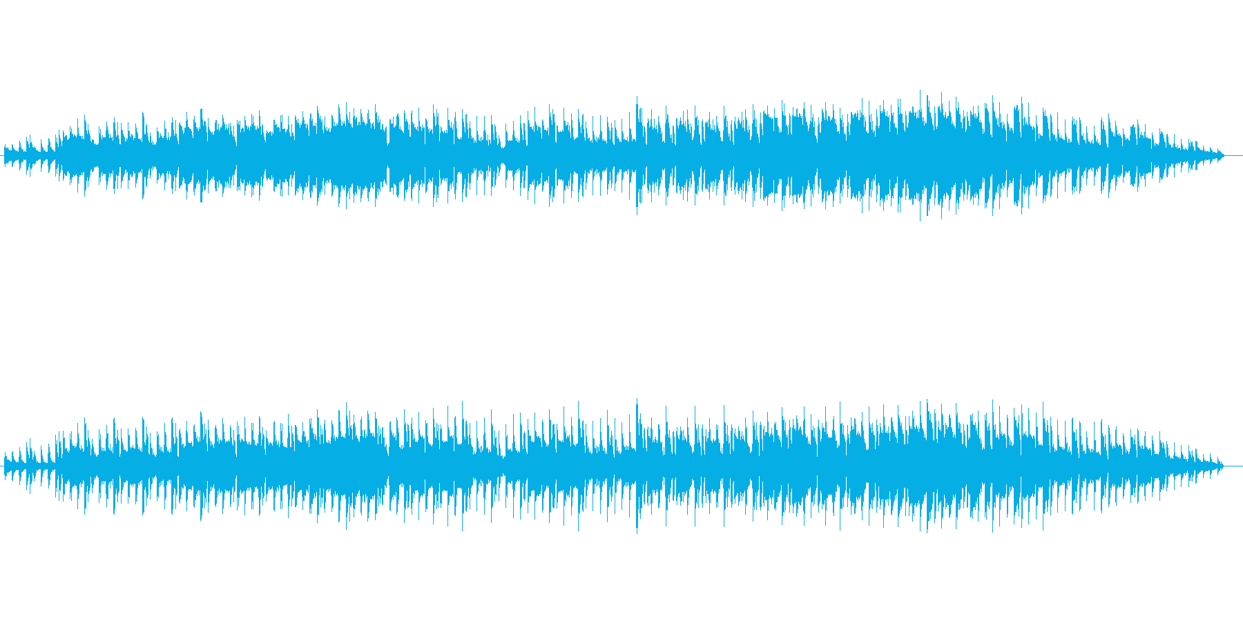 ゲームのフィールド風な楽曲です。雪降る…の再生済みの波形