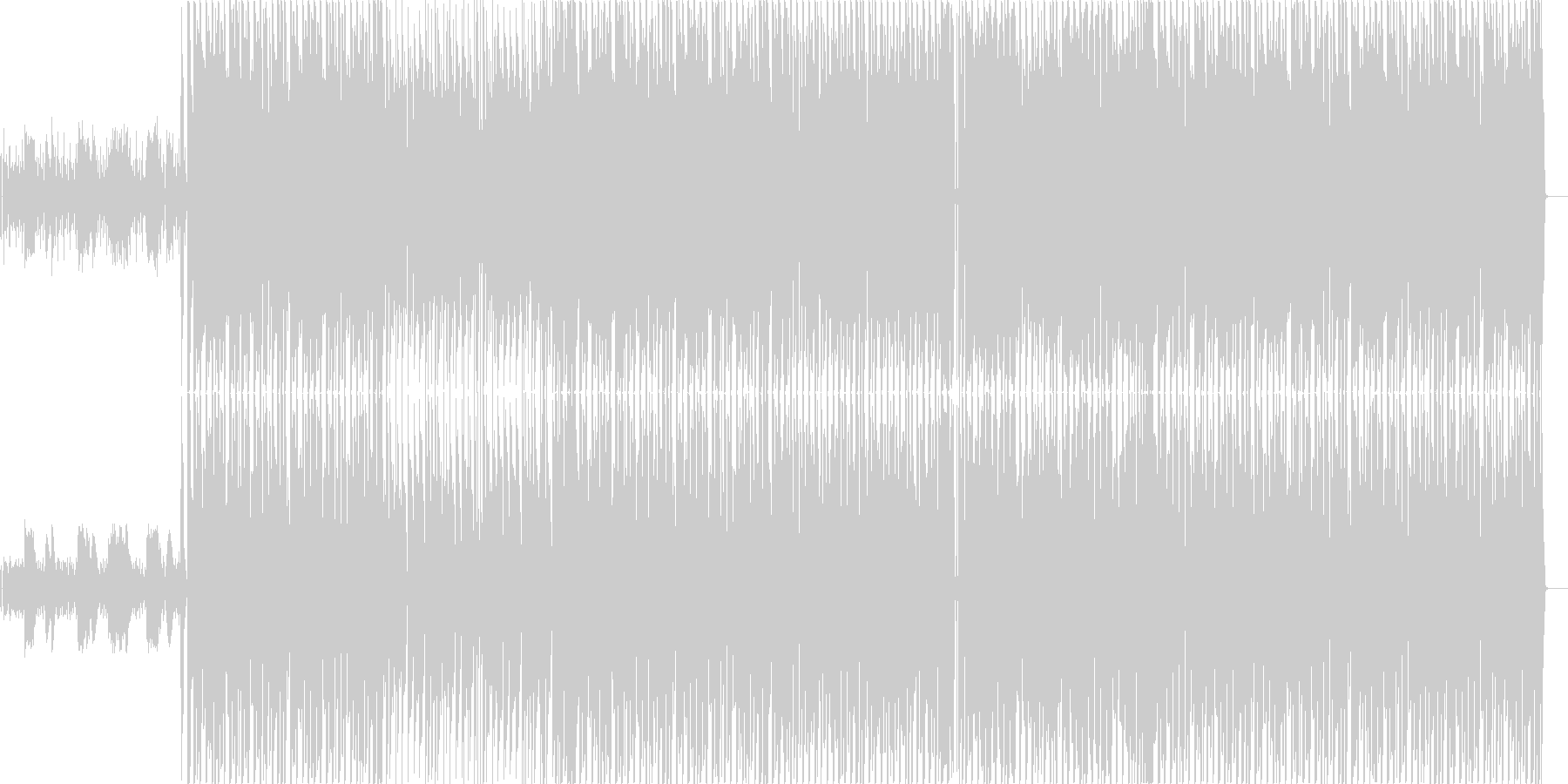 ブラックミュージック系ダンストラックの未再生の波形