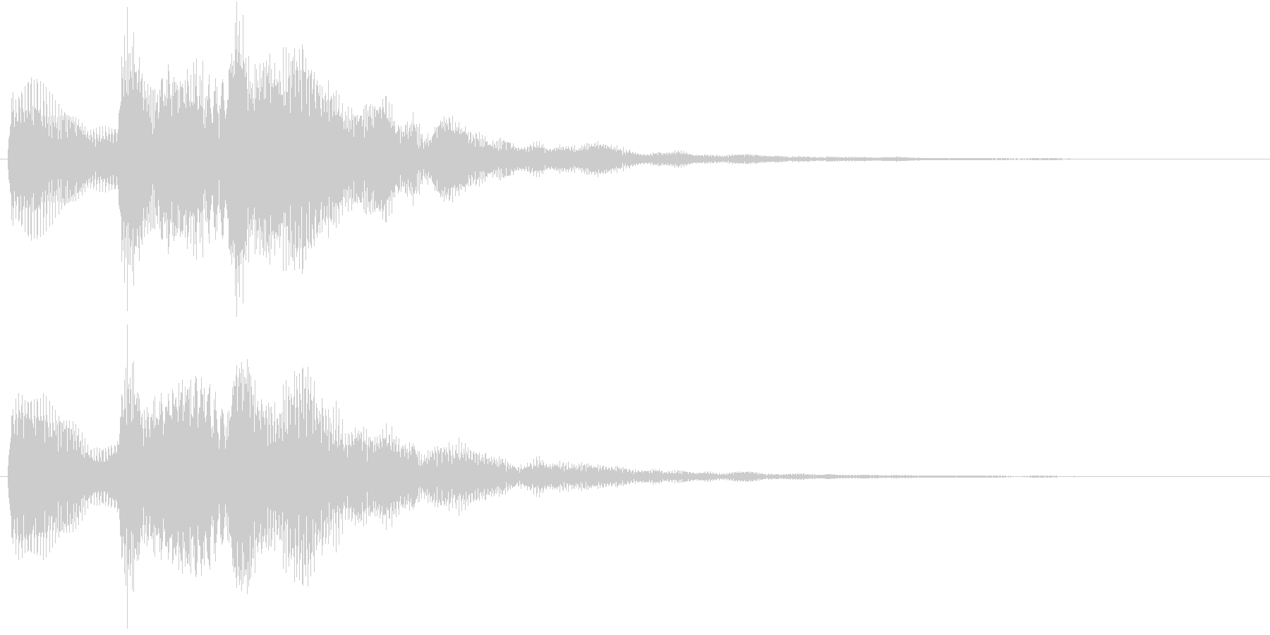 環境音系の効果音です。の未再生の波形
