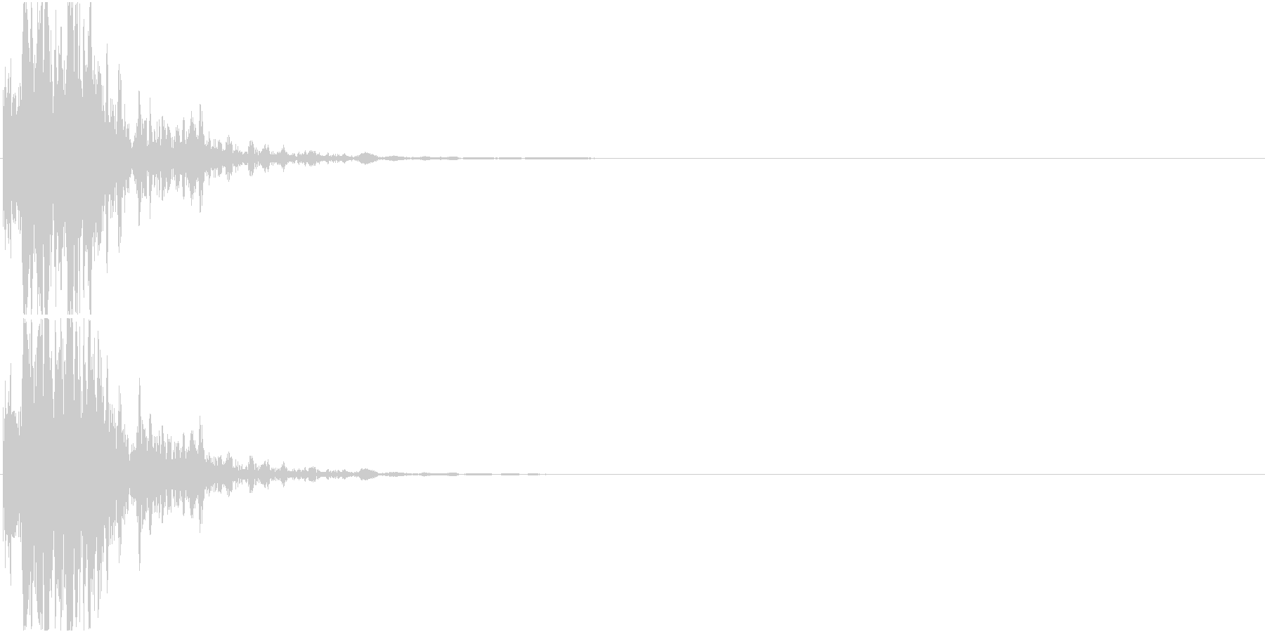 光線銃/重ため 発射音の未再生の波形