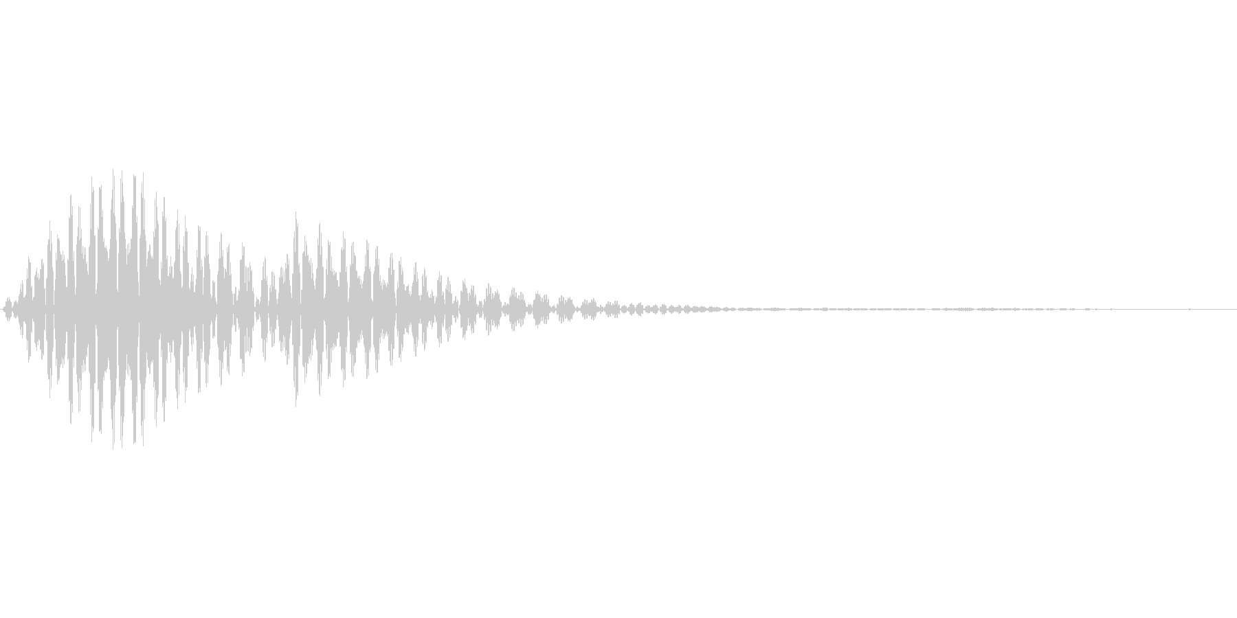 汎用的なシステム音の未再生の波形