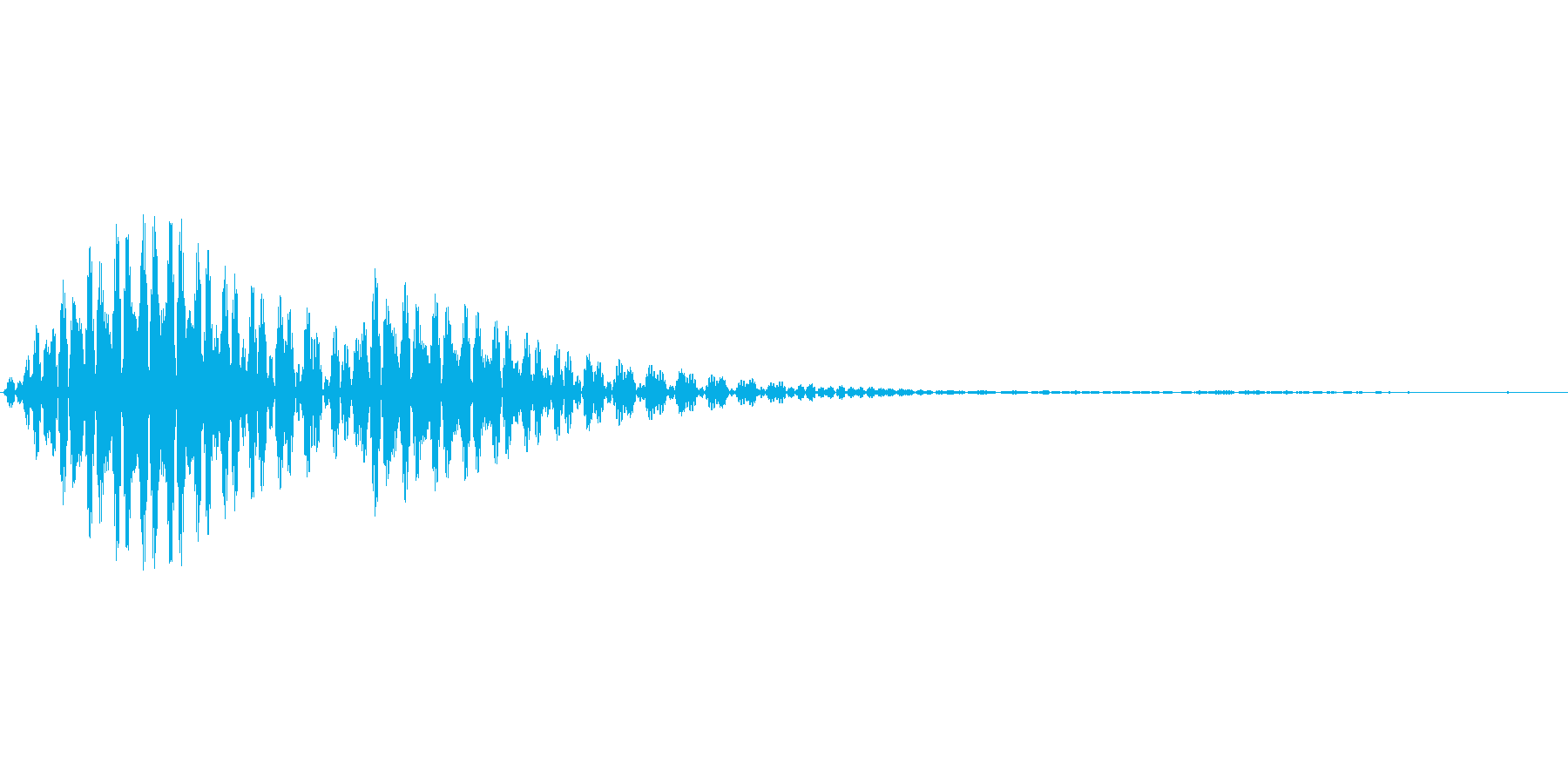 汎用的なシステム音の再生済みの波形