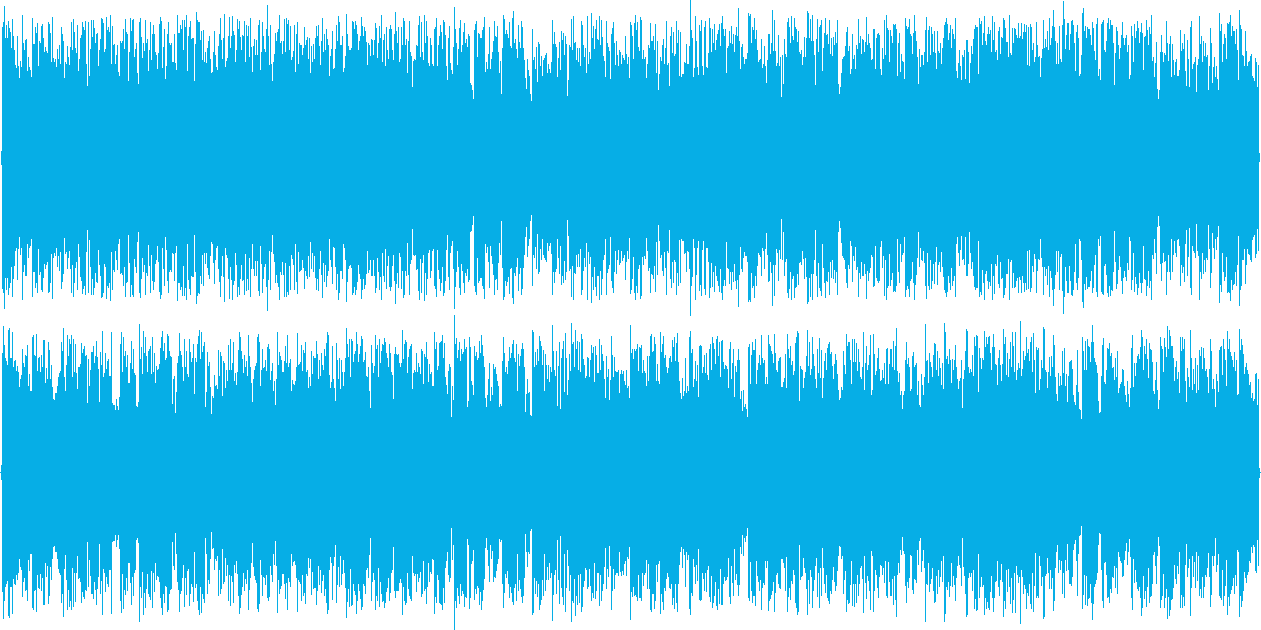 リズムを強調した楽曲です。の再生済みの波形