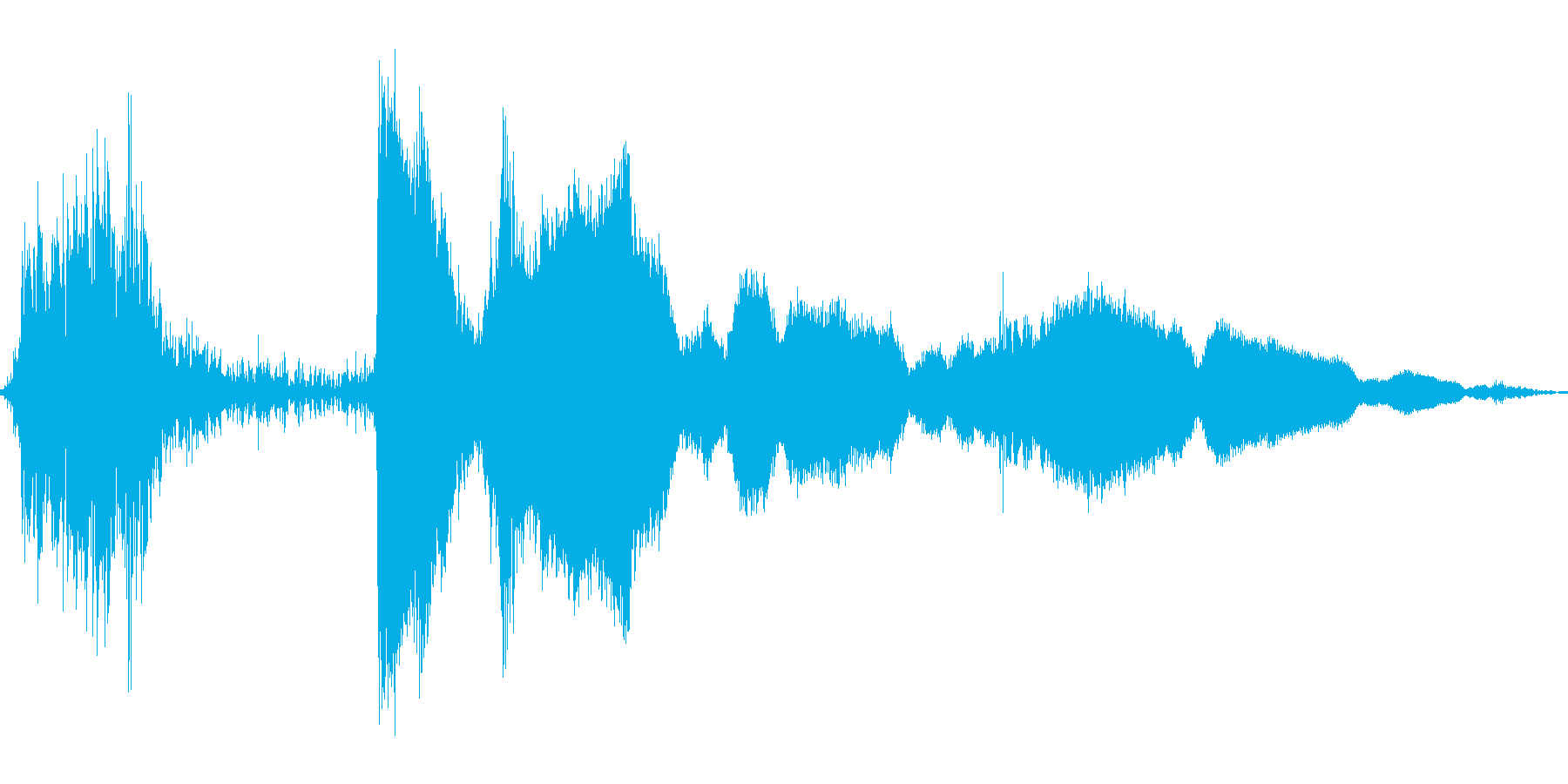 レジの音の再生済みの波形
