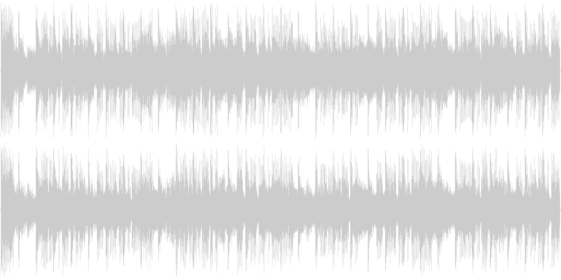 リズムを強調した楽曲です。の未再生の波形