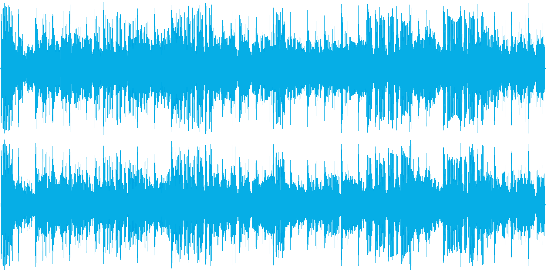 リズムを強調した楽曲です。の再生済みの波形