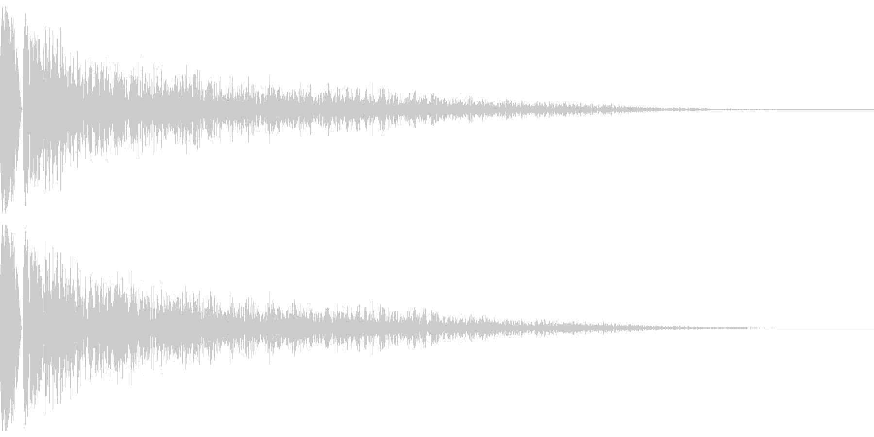 カコーンという余韻長めの木の和風SEですの未再生の波形