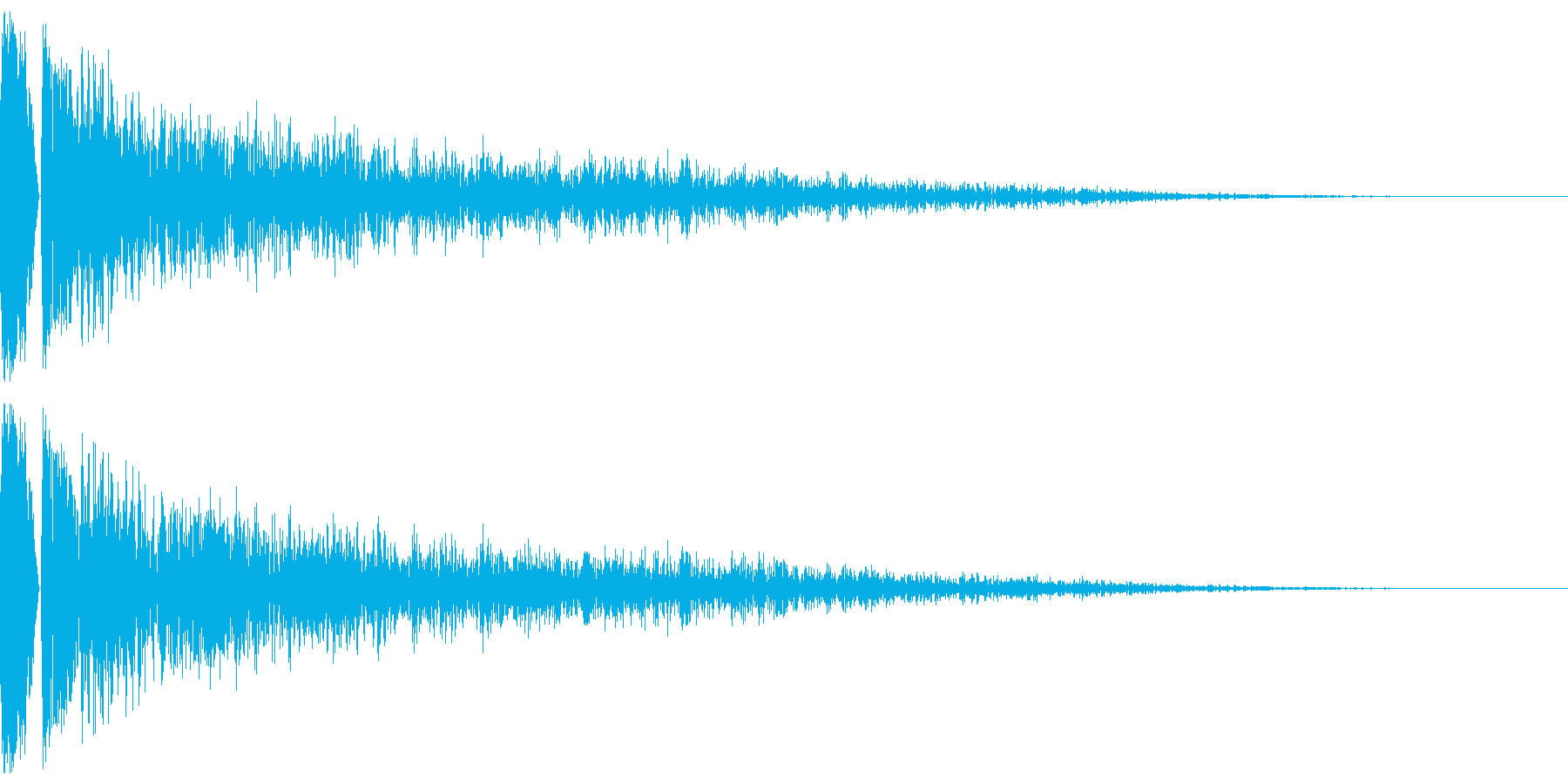 カコーンという余韻長めの木の和風SEですの再生済みの波形