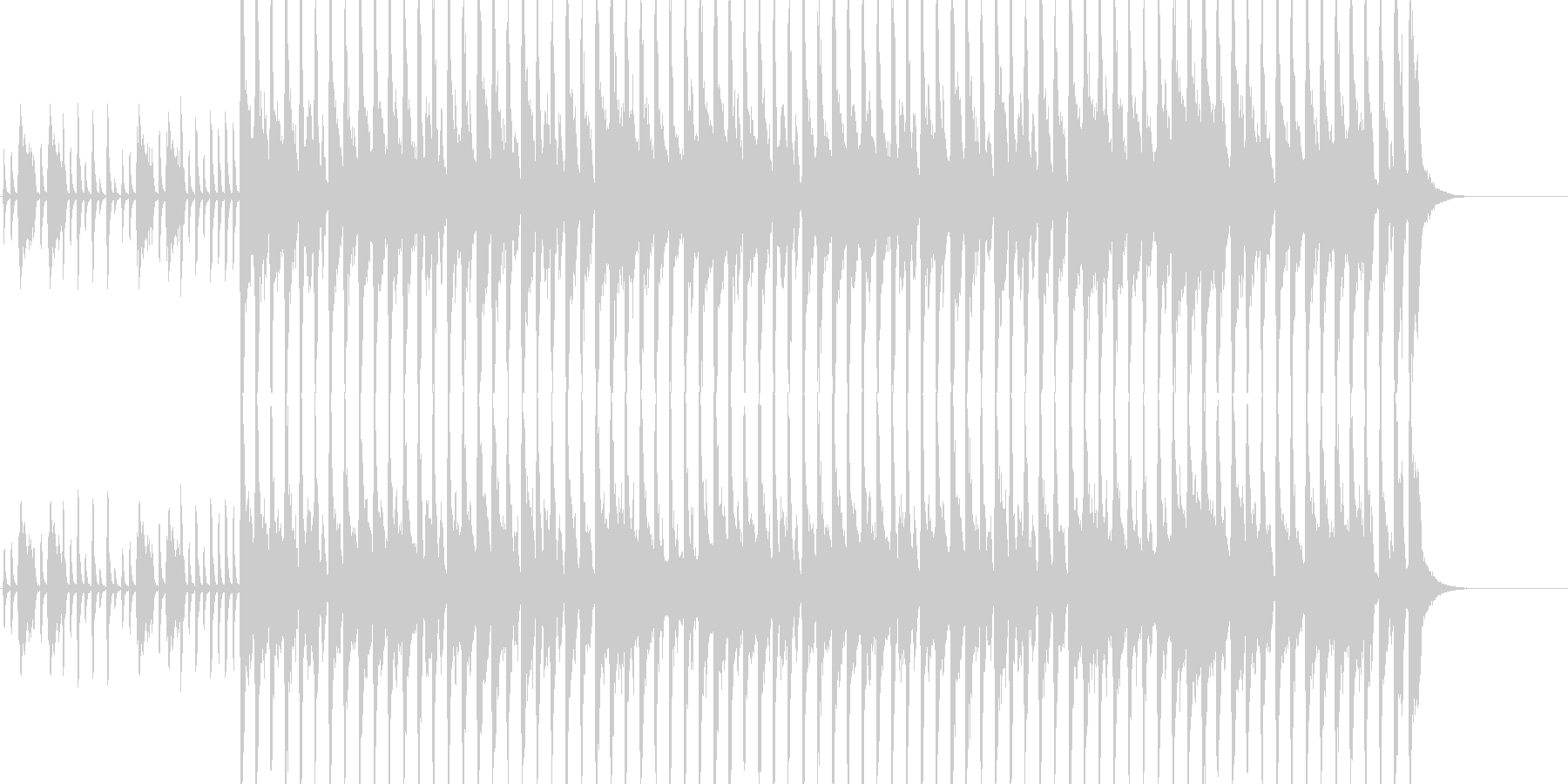 入場等に使える華やかで可愛い行進曲の未再生の波形