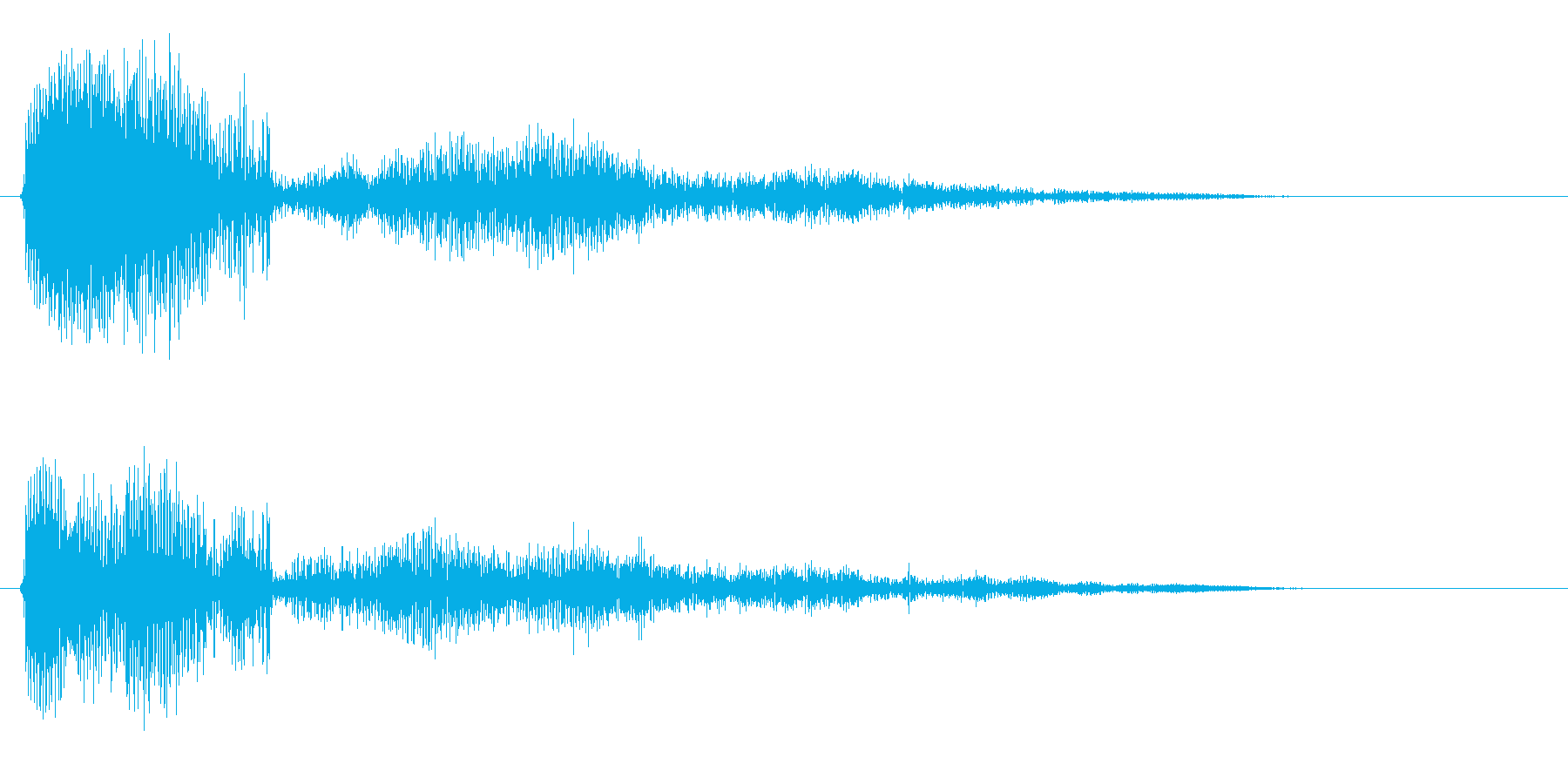 マウスオーバーの効果音の再生済みの波形