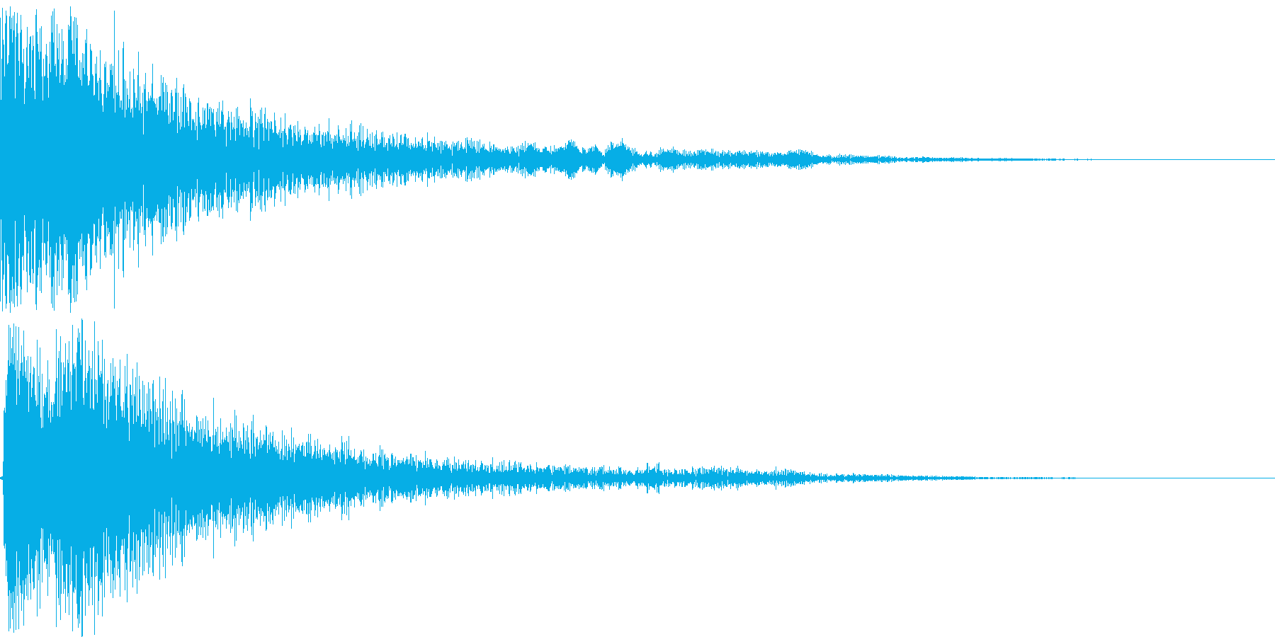 和風ボタン音、決定音の再生済みの波形