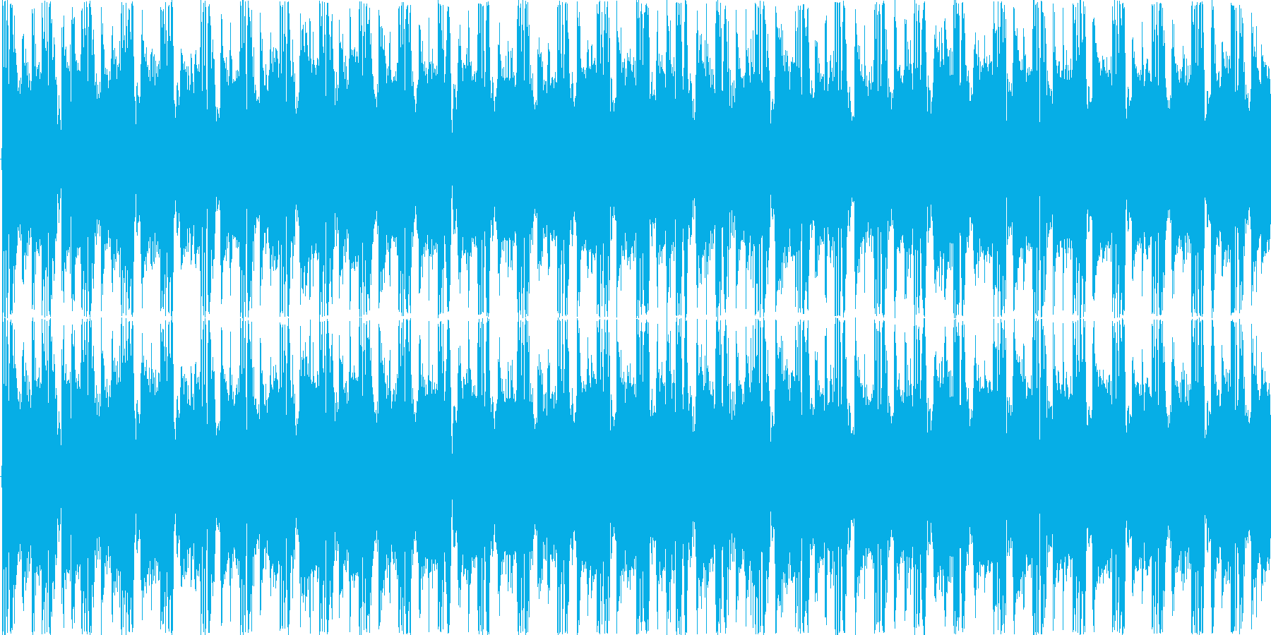 リズミックなイメージをした楽曲です。の再生済みの波形