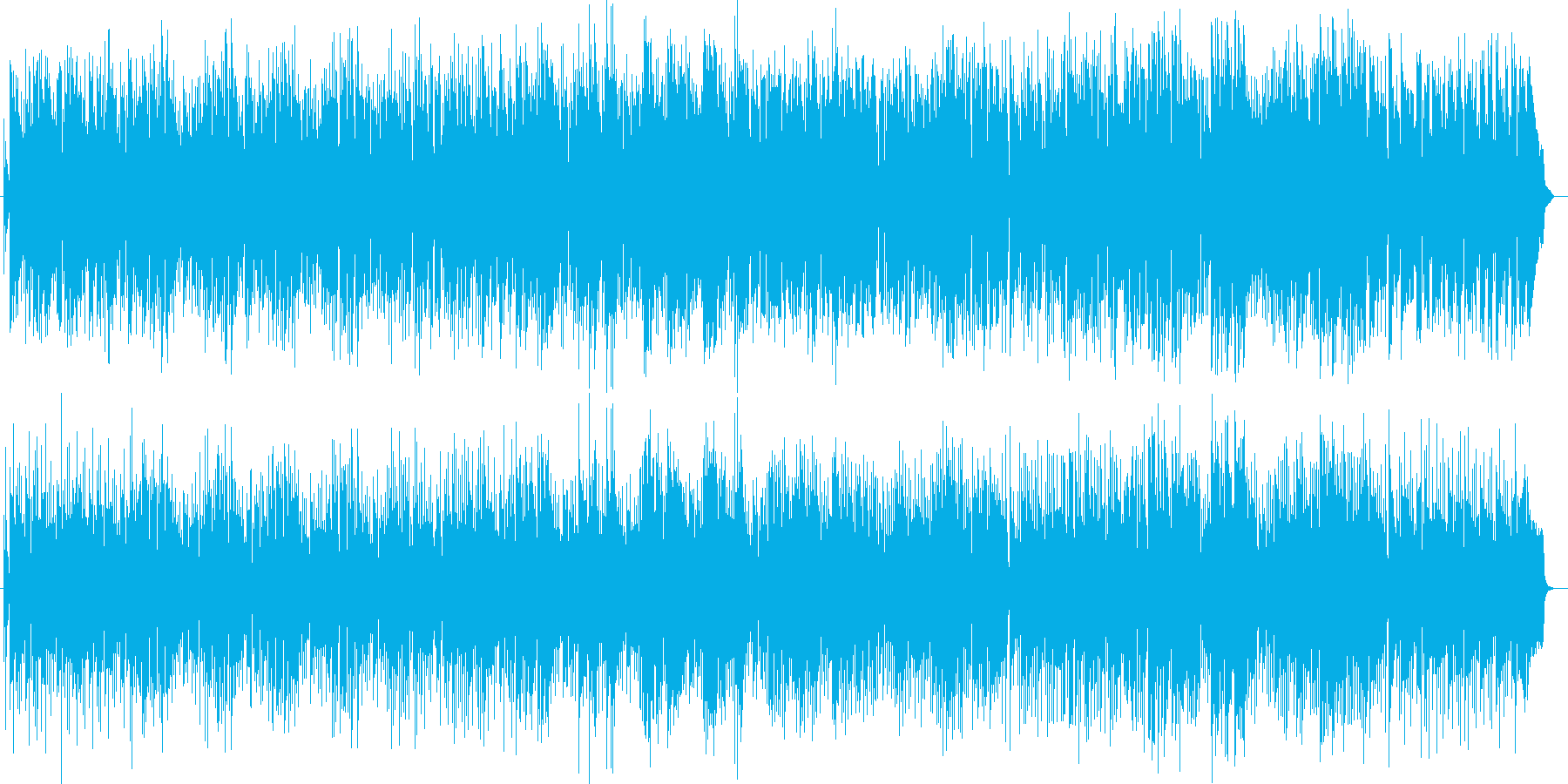 ゆったりリゾート感のあるピアノサウンドの再生済みの波形