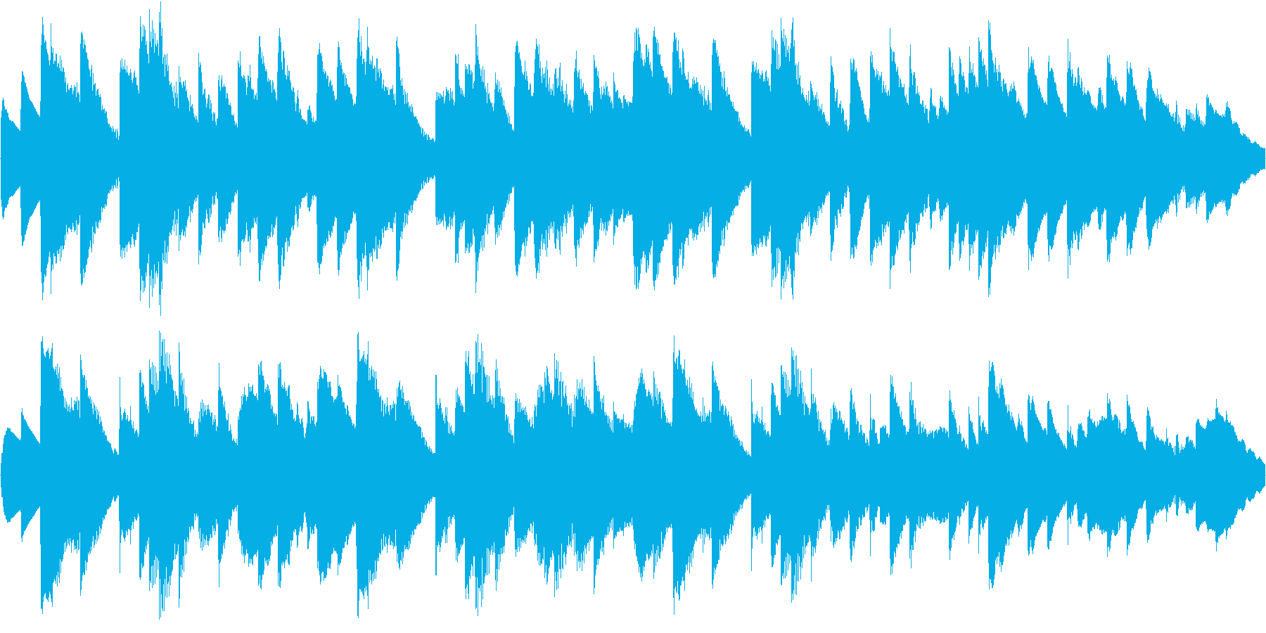 オルゴール曲で、着信音やオルゴールの曲…の再生済みの波形