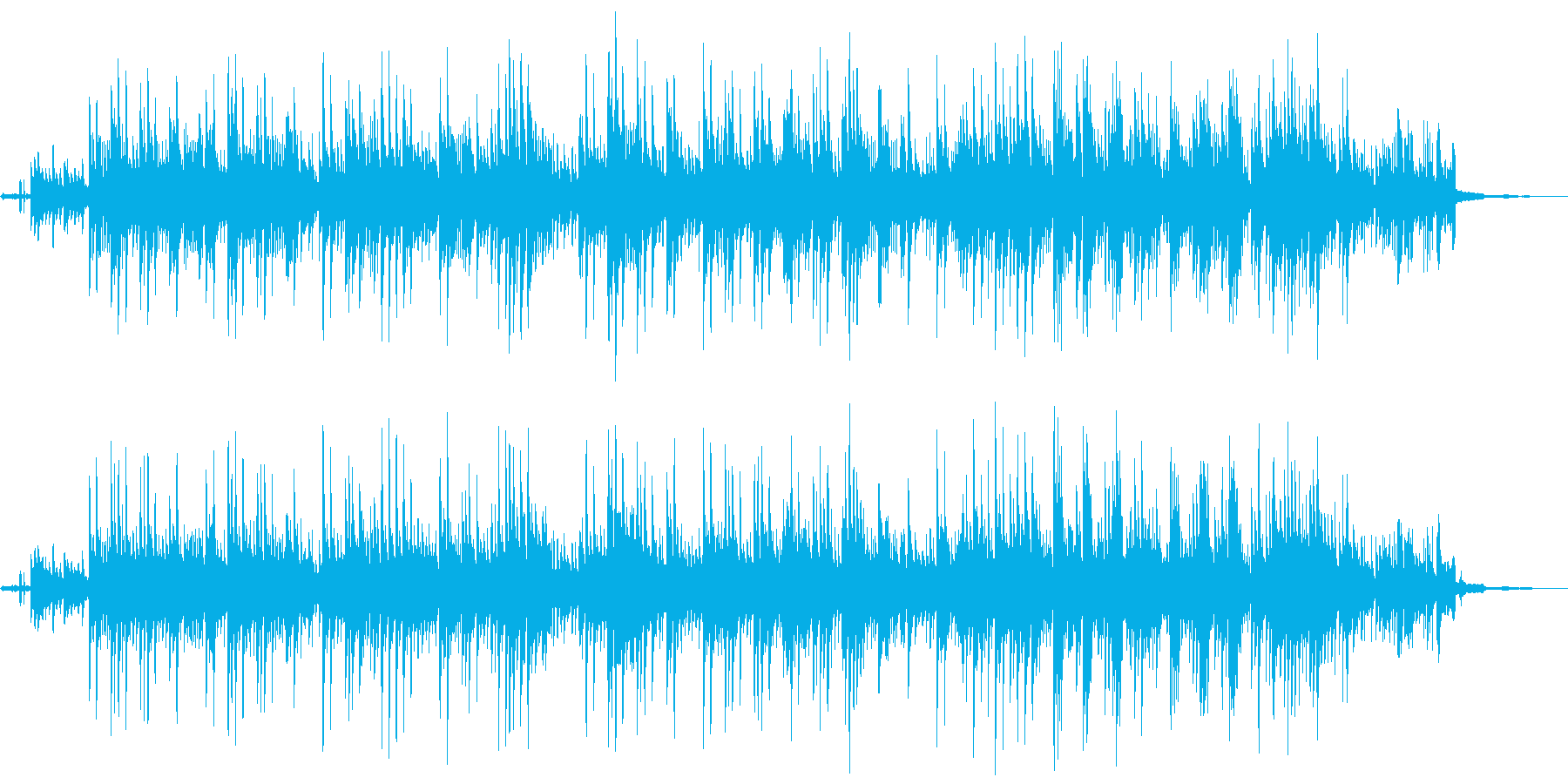 悲しい、何かが壊れてしまった曲の再生済みの波形