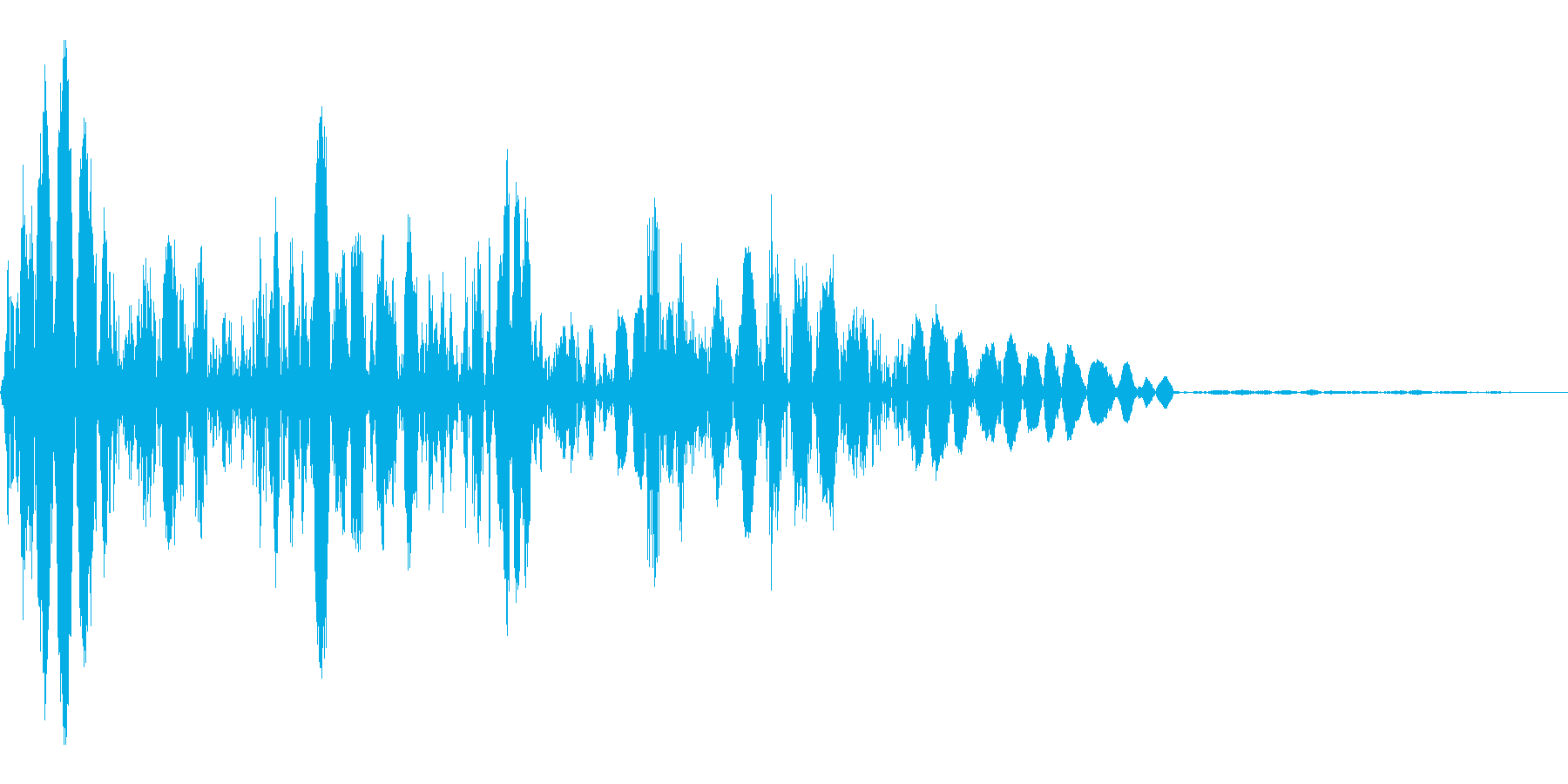 宝箱などの開閉音の再生済みの波形